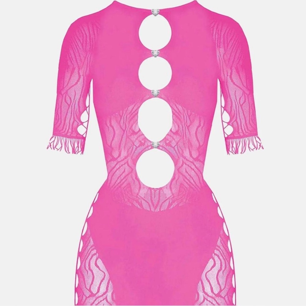 authentic poster girl miranda dress in fuchsia 
one size 
worn once